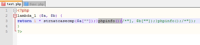 PHP create_function()注入命令执行漏洞