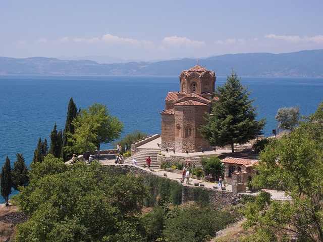 马其顿的Ohrid Lake。