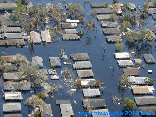 热带风暴Katrina在2005年使美国南部城市新奥尔良变成一片泽国